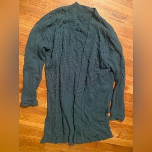 Dark green cardigan